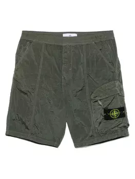 Комфортные шорты-бермуды Stone Island, зеленый