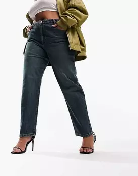 Комфортные синие джинсы узкого кроя ASOS DESIGN Curve