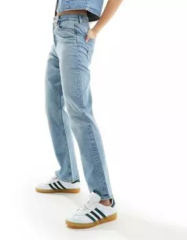Комфортные синие прямые джинсы в стиле 90-х ASOS
