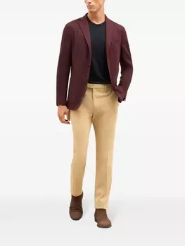 Комфортные узкие брюки-чинос Boglioli, нейтральный цвет