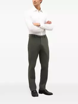 Комфортные узкие брюки-чинос Boglioli, зеленый