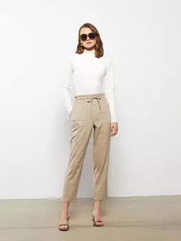 Комфортные женские брюки в клетку LCWAIKIKI Classic