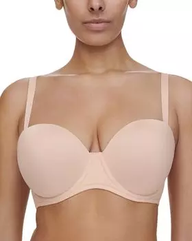 Комфортный бесшовный бюстгальтер без бретелей Full Bust Chantelle, розовый