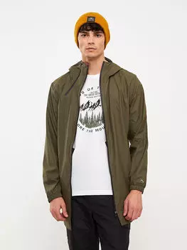 Комфортный мужской плащ с капюшоном LCW OUTDOOR