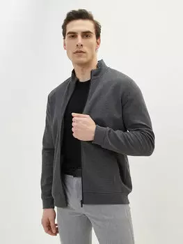 Комфортный мужской спортивный кардиган с воротником-стойкой и длинным рукавом LCWAIKIKI Classic