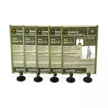 Комиссар (Набор № 1) (U) x5, Axis & Allies - Collectible Miniatures Game - Base Set Singles