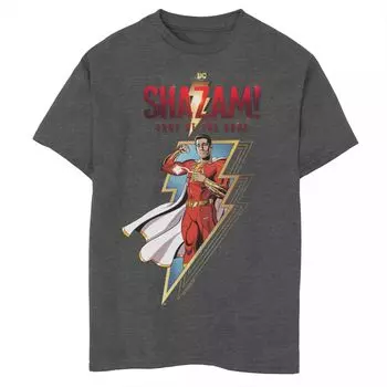 Комиксы DC для мальчиков 8–20 лет Shazam! Футболка с изображением молнии Fury Of The Gods Licensed Character