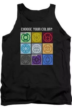 Комиксы DC Выберите свой цвет для взрослых Майка Gildan, черный