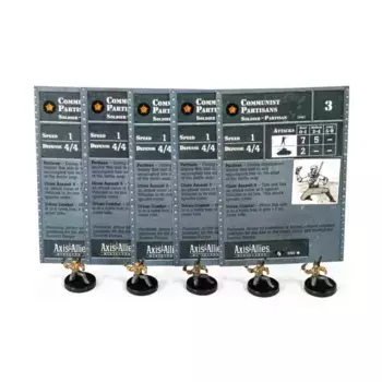 Коммунистические партизаны (С) x5, Axis & Allies - Collectible Miniatures Game - Contested Skies Singles