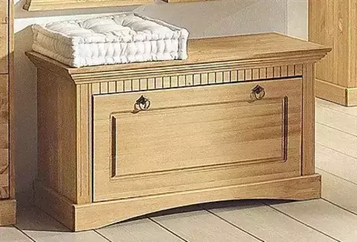 Комод для обуви "Рустик", из массива сосны, высота сидения 49 см, кассетного вида Home affaire 90х49х38 см, цвет B/H/T: 90 cm x 49 cm x 38 cm