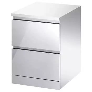 Комод с 2 ящиками Ikea Malm, 40х55 см, зеркальный