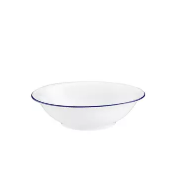 Компактная десертная тарелка с синим краем, 13 см Seltmann Weiden, белый синий