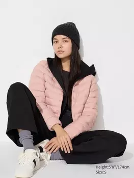 Компактная куртка puffertech Uniqlo, розовый