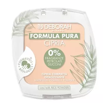 Компактная матирующая пудра Milano Bio Formula Pure 10 г бежевый 2 Deborah