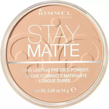 Компактная матовая пудра для лица Stay Matte N009 Янтарный 14G, Rimmel
