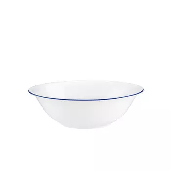 Компактная миска с синим краем около 16 см Seltmann Weiden, белый синий