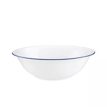 Компактная миска с синим краем около 23 см Seltmann Weiden, белый синий