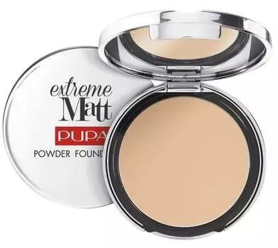 Компактная пудра 002, 11 г Pupa, Extreme Matt Compact Powder Foundation