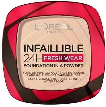 Компактная пудра infaillible 24h fresh wear foundation in a powder LOral Paris, цвет nr. 20, вес 9 гр.