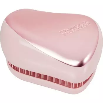 Компактная расческа Styler Pink Matte Chrome для распутывания волос Tangle Teezer