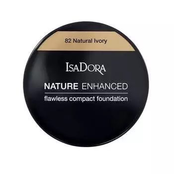 Компактная тональная основа 82 Natural Ivory, 10 г Isadora, Nature Enhanced Flawless Compact Foundation