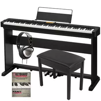 Компактное цифровое пианино Casio CDP-S360 — черный ПОЛНЫЙ НАБОР ДЛЯ ДОМА CDP-S360 Black