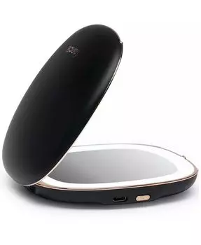 Компактное перезаряжаемое зеркало Mila с подсветкой Fancii, цвет Black