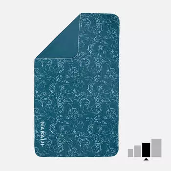 Компактное полотенце для плавания из микрофибры, размер L 80 x 130 см - распечатать Nabaiji