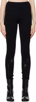 Компактные потертые леггинсы MM6 Maison Margiela
