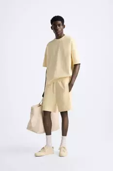 Компактные шорты-бермуды для спортивных детей ZARA, масло
