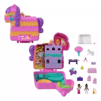 Компактный игровой набор Polly Pocket Piata Party Polly Pocket