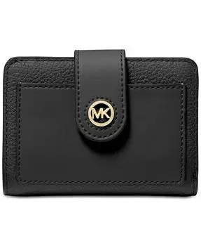 Компактный карманный кошелек Charm Small Tab Michael Kors, коричневый