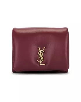 Компактный кошелек Calypso Saint Laurent, цвет Rouge Merlot