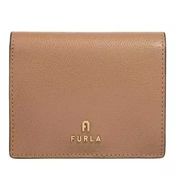 Компактный кошелек ia в двойном сложении для монет deserto+vaniglia int. Furla, коричневый