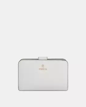 Компактный кошелек из мягкой кожи Furla, белый