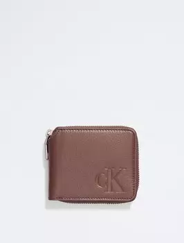 Компактный кошелек на молнии All Day Calvin Klein, коричневый