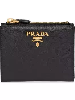 Компактный кошелек Prada, черный