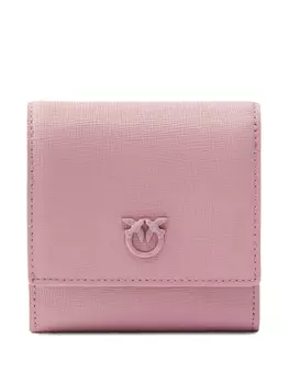 Компактный кошелек с тисненым логотипом PINKO, розовый