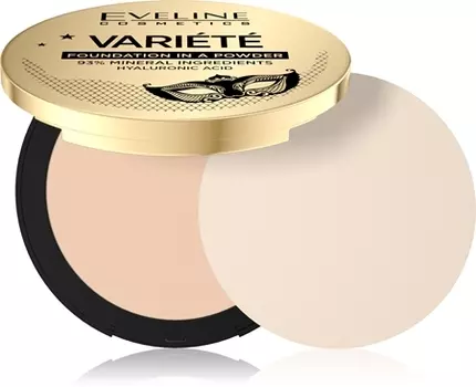 Компактный минеральный порошок с аппликатором Eveline Cosmetics Varit, 01 Light 8 g
