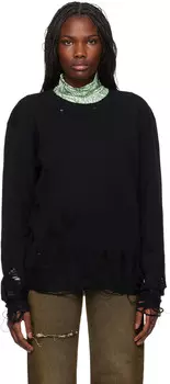 Компактный потертый свитер MM6 Maison Margiela