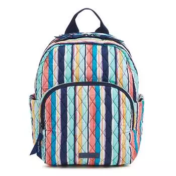 Компактный рюкзак Outlet Cotton Essential Vera Bradley, цвет Cabana Stripe