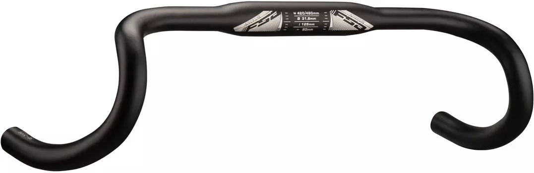 Компактный руль из сплава Adventure FSA, черный