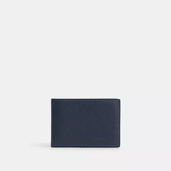 Компактный складной кошелек Coach Outlet, цвет Denim