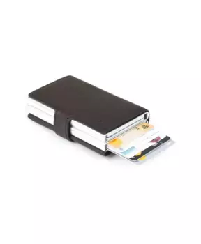 Компактный темный RFID кошелек Piquadro, коричневый