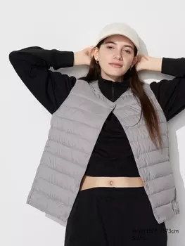 Компактный жилет Puffertech Uniqlo, 04 серый