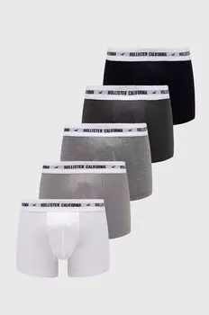 Компания Холлистер 5 пар боксеров Hollister Co., белый