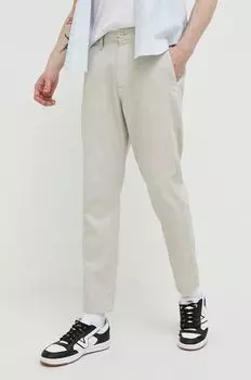 Компания Холлистер брюки из смесового льна Hollister Co., бежевый