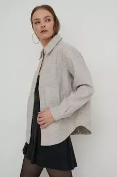 Компания Холлистер куртка-рубашка Hollister Co., бежевый