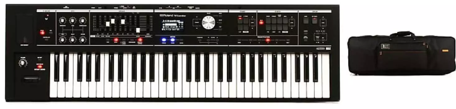 Комплект 61-клавишной сценической клавиатуры Roland V-Combo VR-09-B с чехлом для клавиатуры Roland CB-B61 Black Series VR-09-B=1 CB-B61=1