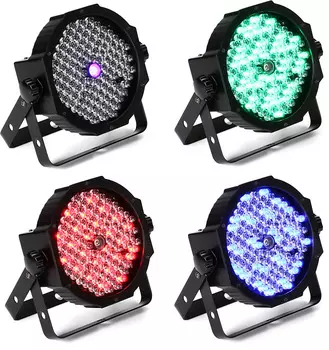 Комплект ADJ Mega Flat Pak Plus RGB+UV Par (4 шт.) (2 шт.) Комплект American DJ MEG555=2